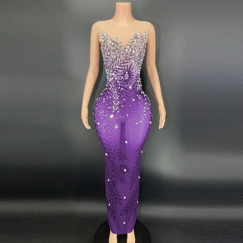 Rhinestones ชุดราตรีหรูหรายาวชุดนางเงือก Vestidos De Noche Elegant De Rujo Vestido Piedras Brillantes Hochzeitskleid Damen