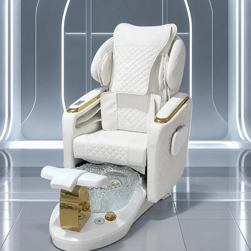 Multifunctional Foot Massage Chair with Kneading Function for Pedicure and Nail Art Health Care