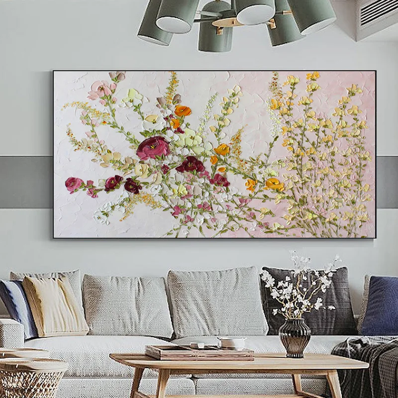 

GATYZTORY 60x120cm Painting By Number Flower Kits DIY Handpainted Pictures By Numbers Drawing On Canvas Home Decor Gift