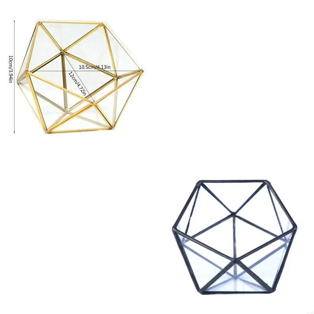 

Ретро геометрический террариум, декоративный сундук для хранения ювелирных изделий, оконный ящик для хранения