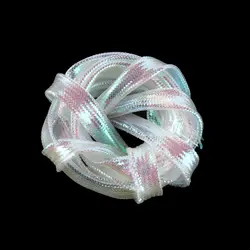 Tying Materials Pearl White Flash Braided Tubes Fish Scale Body Tube Fishing Tube 2/4/6/8mm Fishing Accessories