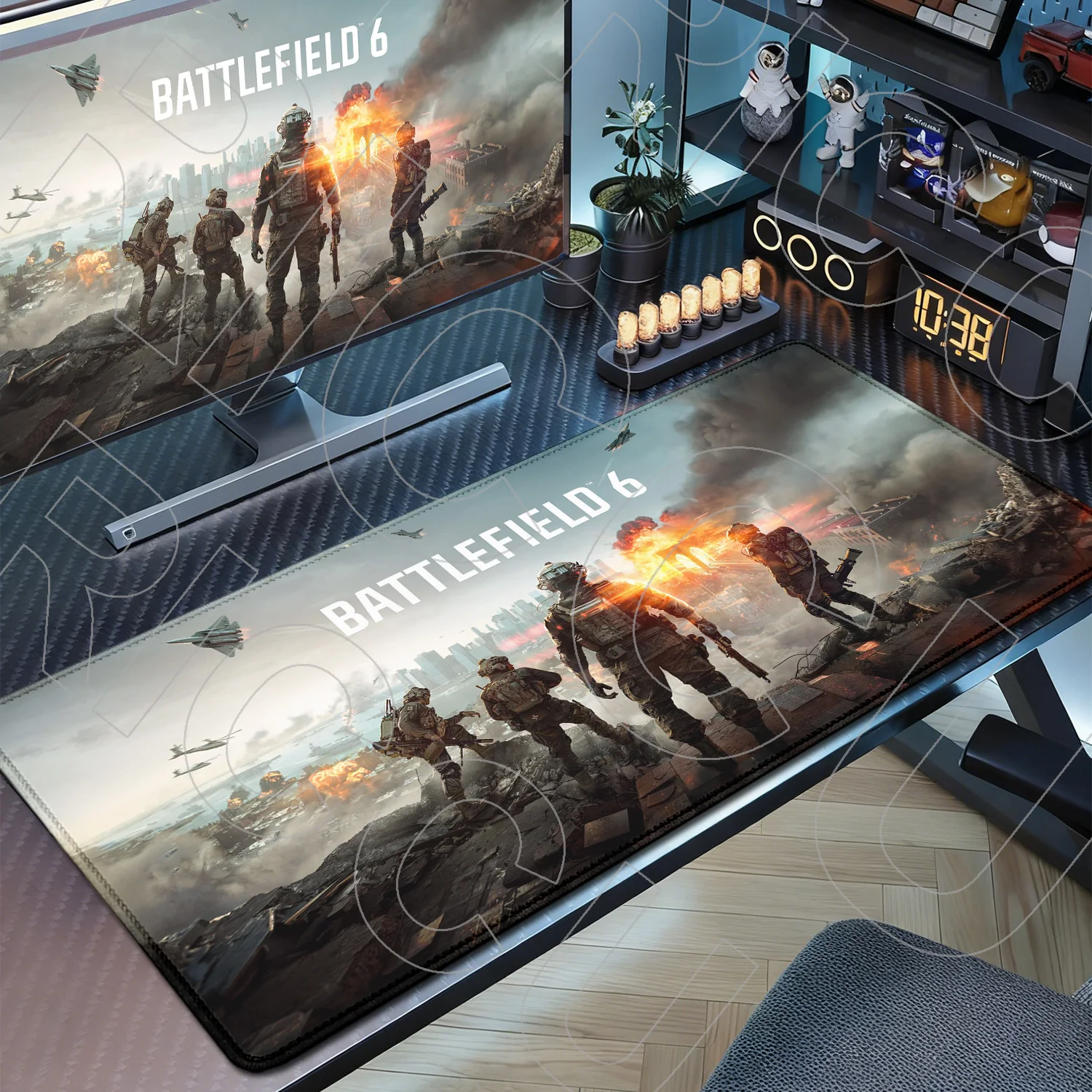 

FPS Games Esports B-Battlefield 6 Mouse pad Keyboard Large PC Accessories 40x90cm Desk Mat HD Gaming Non-slip Rubber Mouse Pads