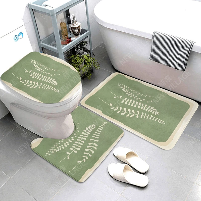 Anti-slip Bath Mat Bathroom Small Rug Shower Mat Decorative Absorbent Foot Mat Entrance Bathtub toilet rug Morandi Nordic Modern