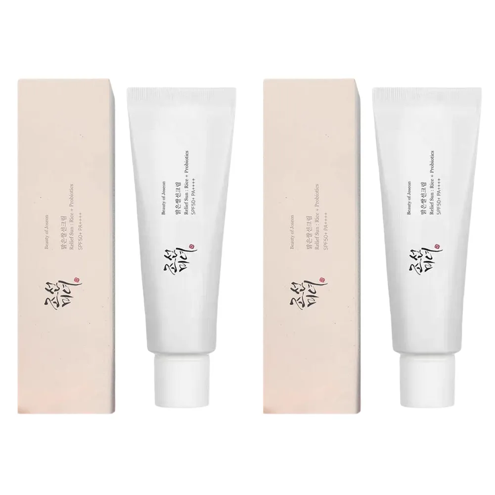 1/2Pcs SPF50+ Sunscreen Korean Rice Probiotic Solar Blocker Skin Whitening Cream Anti UV Sun Block Hydrating Sun Lotion
