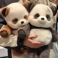 Lifelike Kawaii Raccoon Panda Stuffed Animal Plush Pillow Plush Toy Stuffed Fluffy Christmas Gift Decoration Dolls Adult Gift