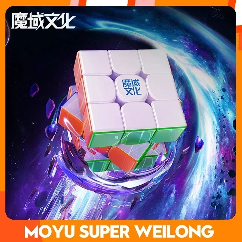 

MoYu 3x3 Cube Super WeiLong 3x3x3 WeiLong WRM V10 2023 Ball Core Magnetic Maglev Cube Puzzle Professional Cubing Speed