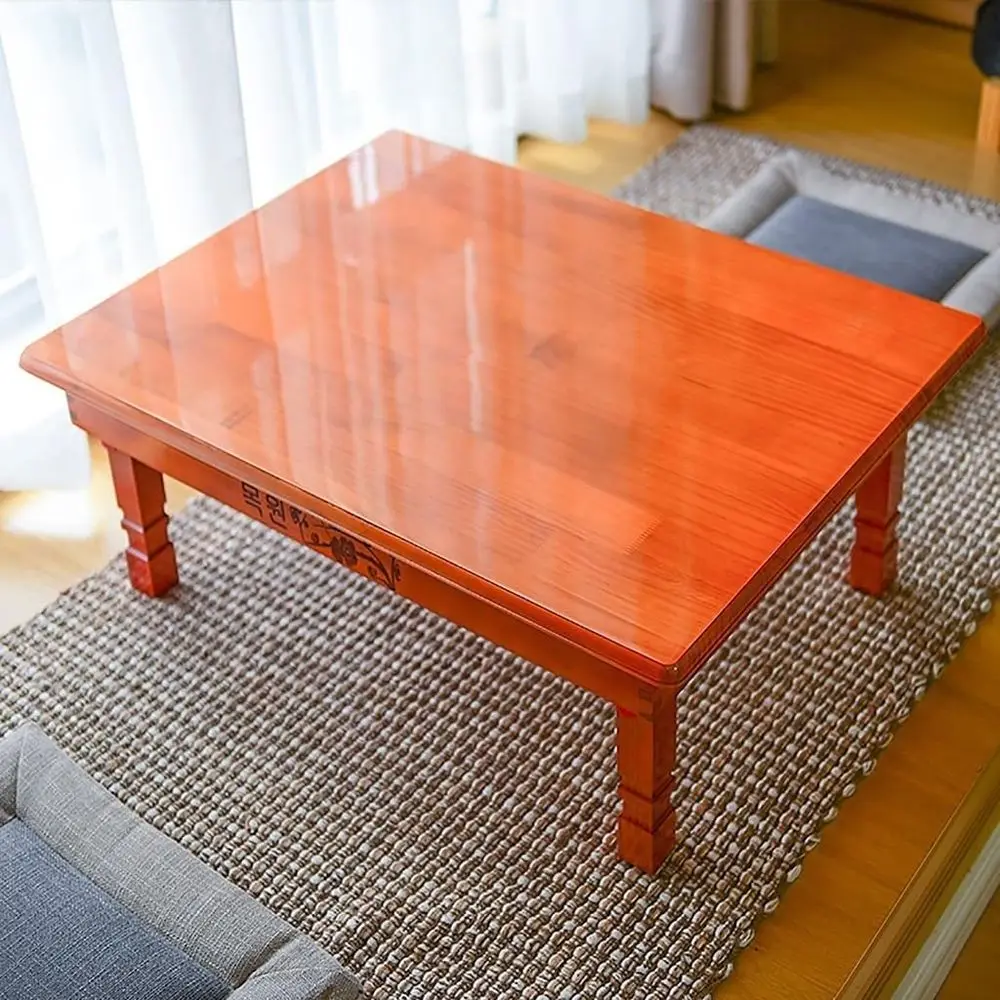 olding Solid Wood Coee Table, Low loor Sitting Table, Korean Tea Table oldable Desk Kotatsu Table, RecChabudai Meditation Altar