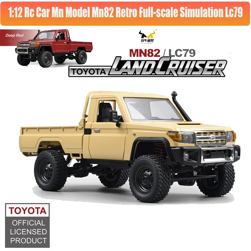 Mn Model MN82 Retro Full-scale RC Off-road Vehicle 1:12 Toyota Land Patrol Pickup Climbing Model Toy Boy Gift New 2024 Rc Car