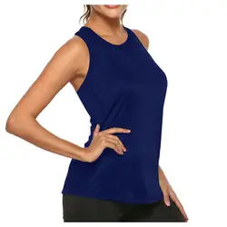 Summer Tops Yoga Women Sprots Tops O Neck Sleeveless T Shirt Women Yoga Tank Sprot Tank Running Tops Breathable Gym Tops