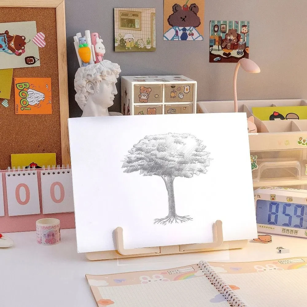 Multi-Function Portable Reading Rack Music Score Recipe Book Stand Fold Desk Book Shelf for Readers