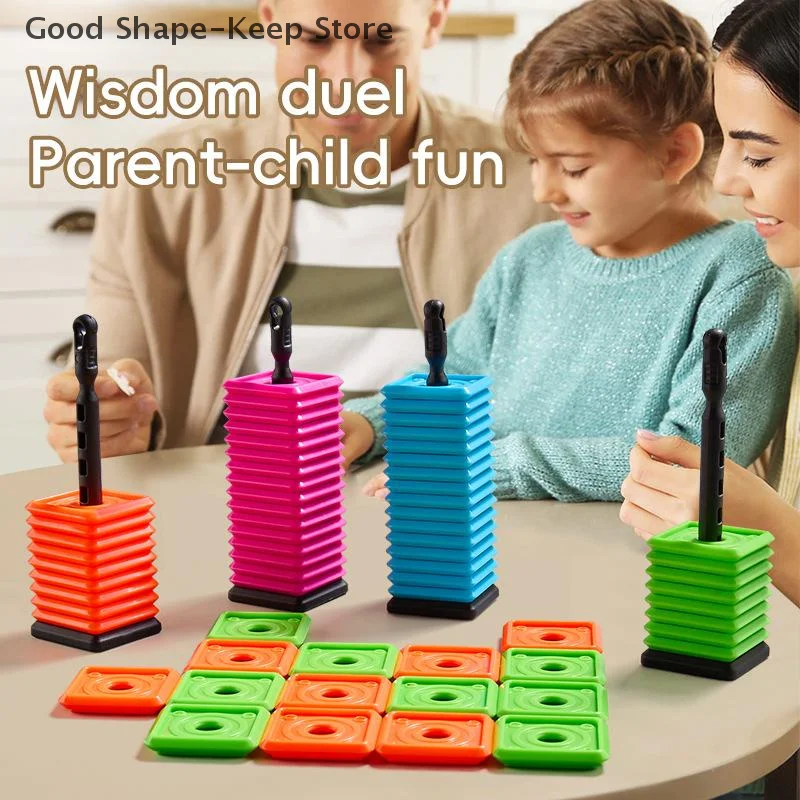 

Interactive Portable Five-in-a-Row Strategy Board Game for Kids And Adults with Colorful Pieces Desktop Game