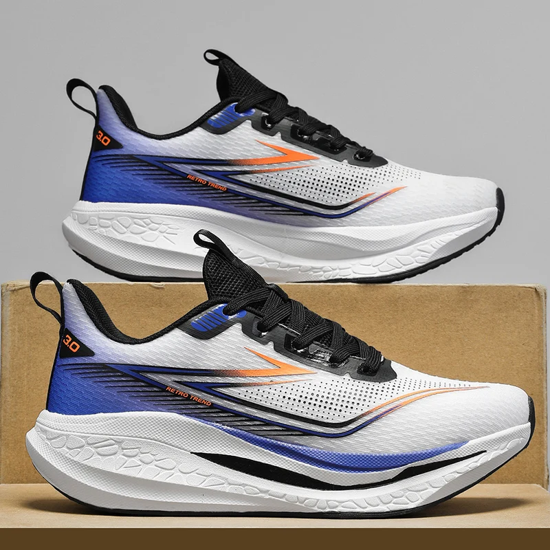 Men's Comfortable, Lightweight, Breathable Casual Shoes, Large Size Sports Shoes for Young Couples, Non-Slip and Wear-Resistant Soles, Comfortable and Soft-Fitting Uppers, Suitable for Outdoor Park Training, Walking, and Camping, Men's Spring and Summer Comfortable Sports Shoes