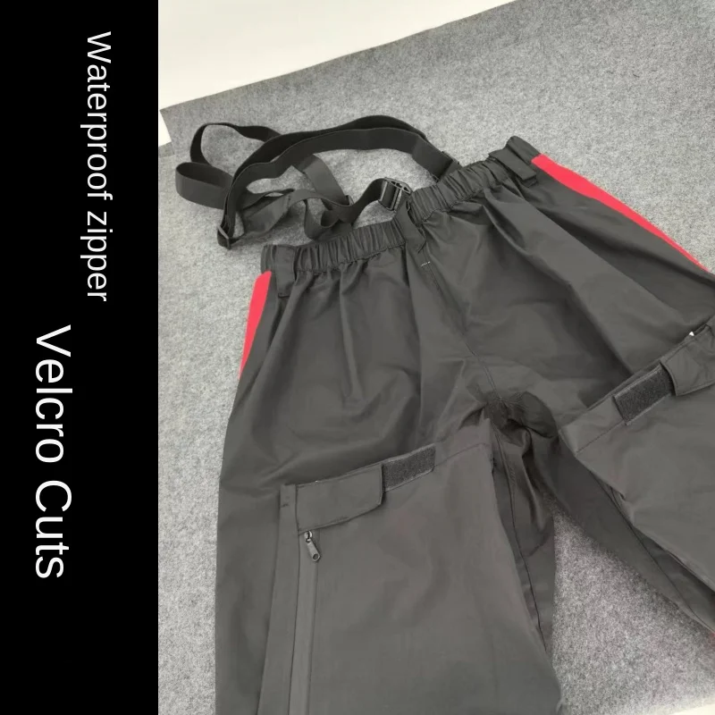 2024 New Rainstorm-proof Fishing Pants for Men Rock Fishing Warm Quick-drying Thin Waterproof Pants Mens Suspenders Overalls