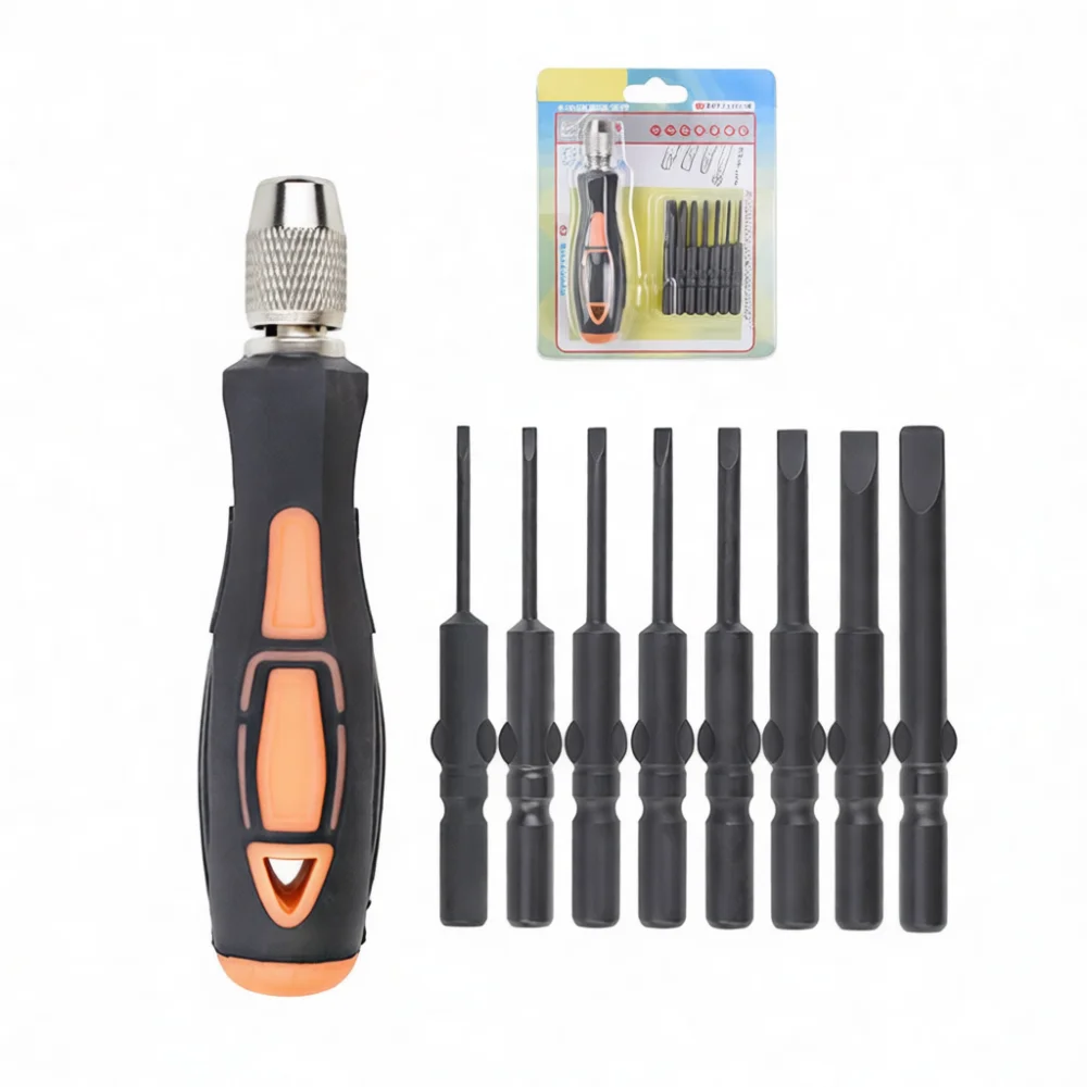 Compact 802 Handle Grip 6mm Shank Bit Holder Self Locking Chuck Conversion Adapter Manual Screwdriver For Industrial Hardware