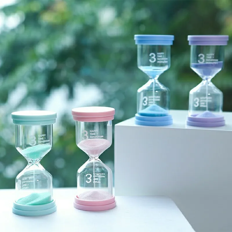 5//15/30 Minutes Colorful Hourglass Sandglass Children Kid Gift Toy Sand Timer Hour Glass Home Decoration Sand Clock