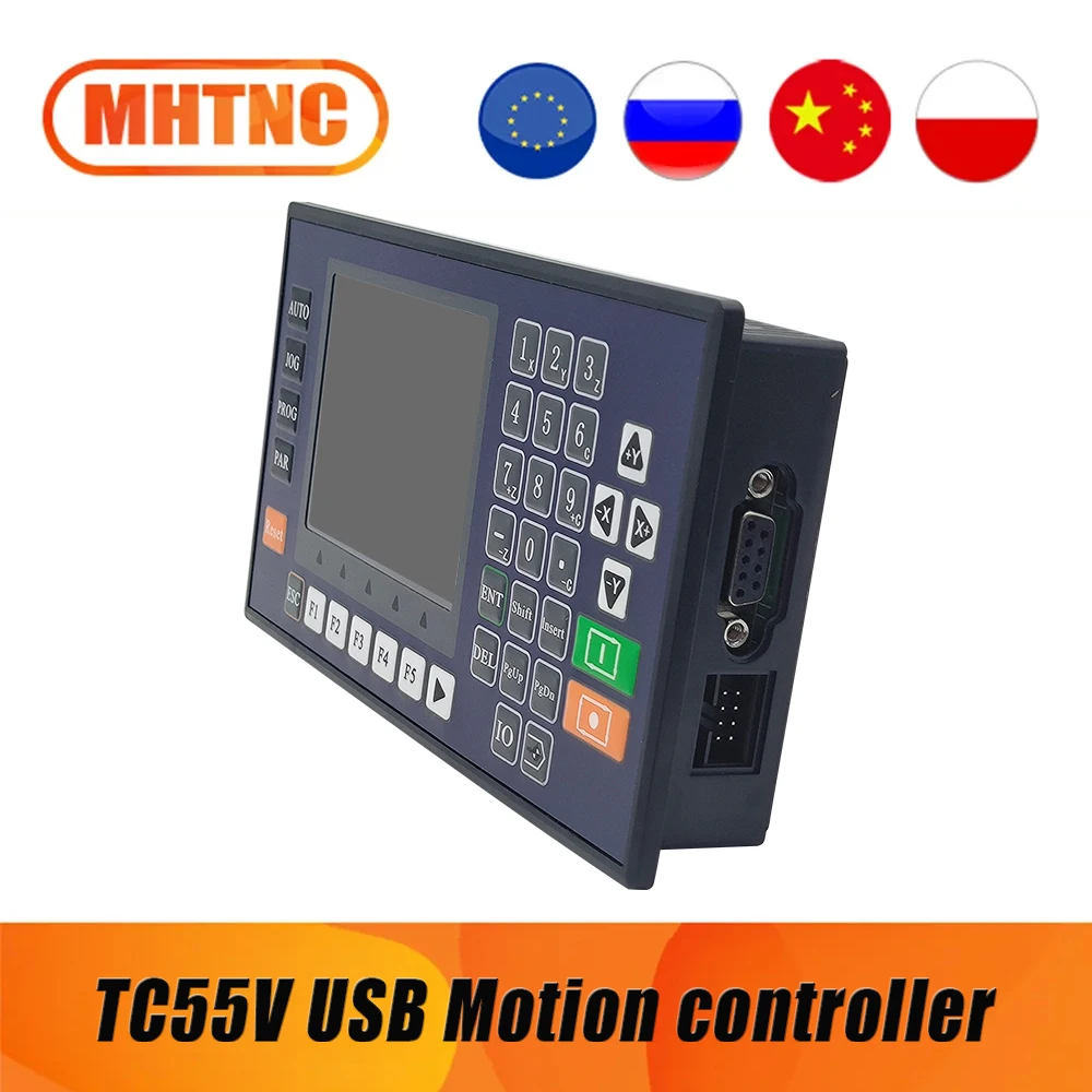 MHTNC 1/2/3/4 Axis TC55V USB Motion controller adjustable speed programmable servo/stepper Controller for Engraving Router