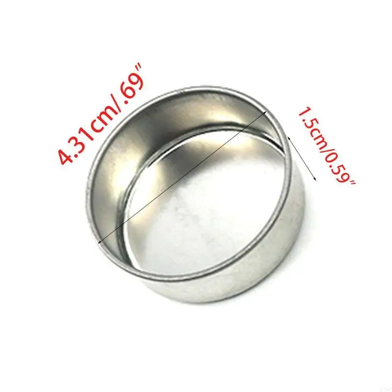 U75C Metal redondo o suporte da xícara tealight tocador vela vazia para acessórios contêiner caixa para o fusão