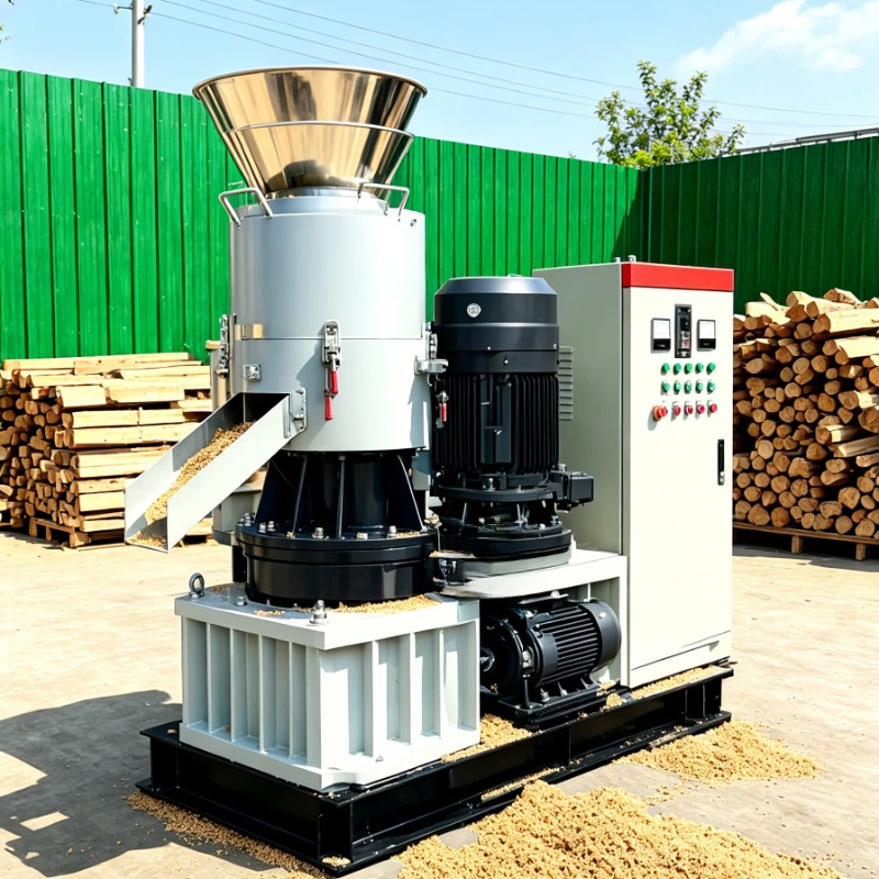 Customized Industrial Pellet Mill Ring Die Wood Pellet Machine for Sawdust Biomass Fuel Production High Efficiency