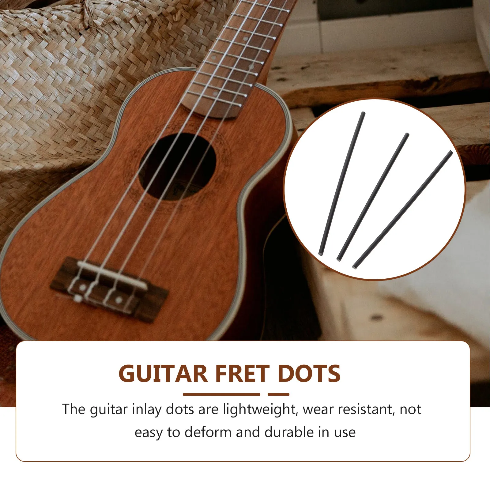 10Pcs Guitar Side Dots Fretboard Dot Inlays for Beginners Professionals Improved Fret Navigation Clear Visibility Versatile