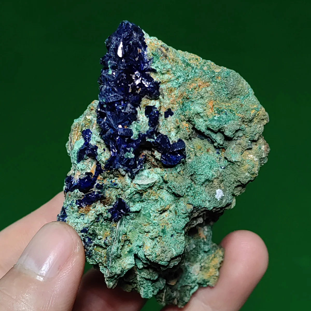 

D4-1A 100% Natural Malachite Azurite Mineral Crystal Mineral Specimen Healing Handmade Jewelry