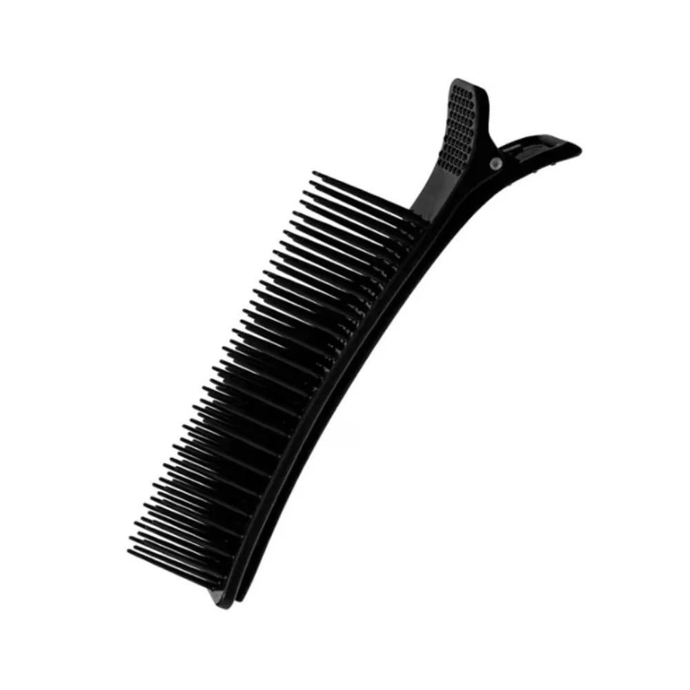 Plastic Hair Section Clips with Built-In Combs Non Slip Grip Hairdressing Clips Curved Comb Attachment Dyeing Hair Clips