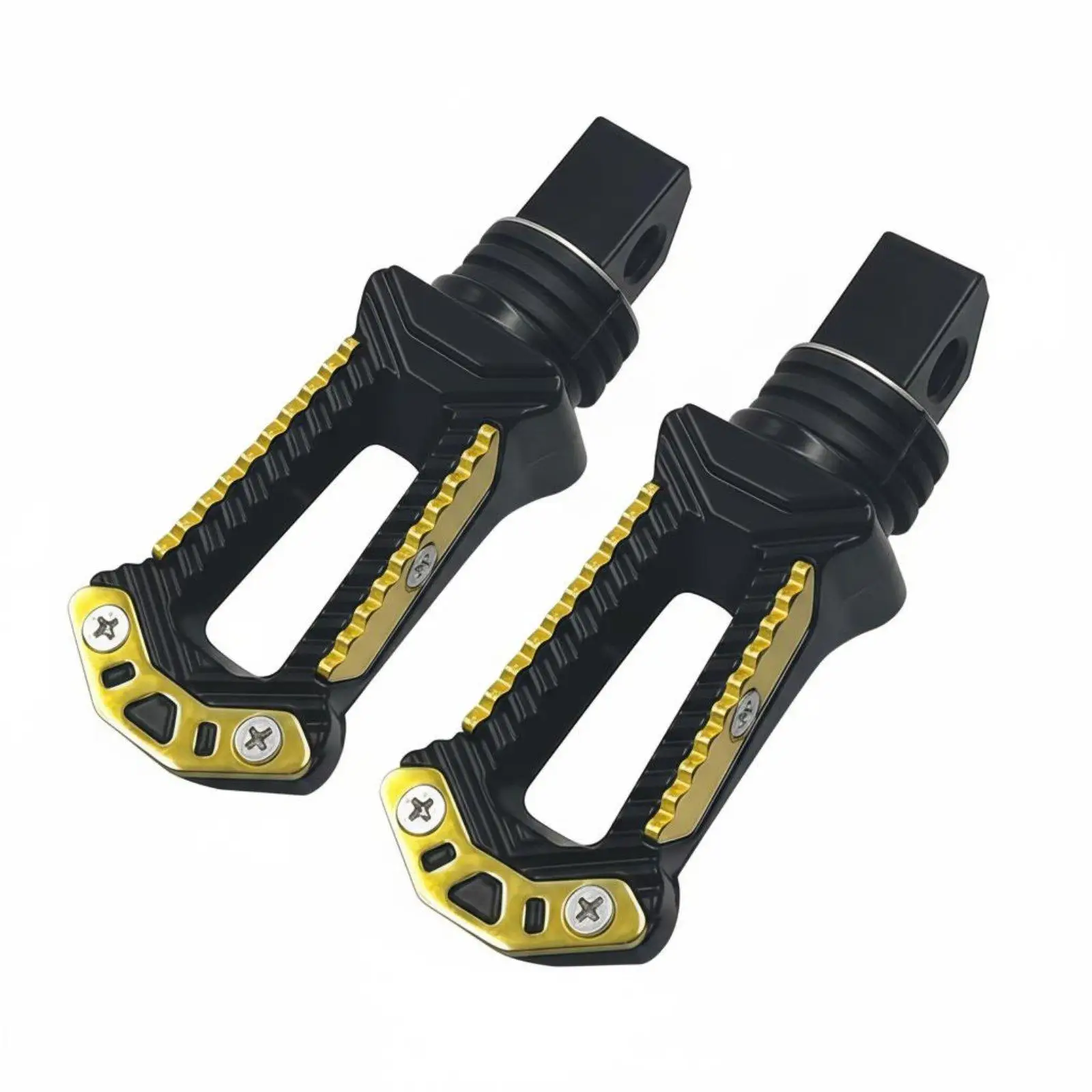 2 Pieces CNC Aluminum Footpeg Lightweight Motorcycle Footpeg Anti-Slip Surface