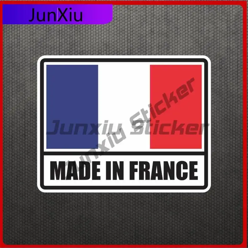 

Made In France Vinyl Decal French Flag Sticker Exterior Accessories For Car Truck Bicycle Skateboard Laptop Rv Camper Motorcycle