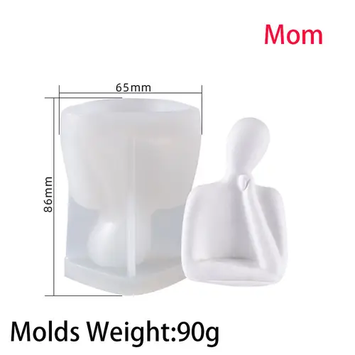 DIY Thinker Statue Silicone Mold 3D Nordic Art Abstract Human Body Plaster Ornament Mould Epoxy Resin Handicraft Mold Home Decor - Image 9