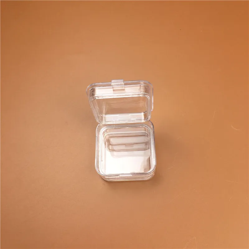 TJIRIS Handmade Membrane Tooth Box with Film 1/2 Inches Transparent Denture Box for Dental Crowns/Bridges
