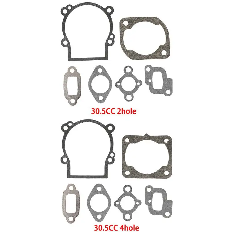 2/4 Set Engine Gaskets for 23cc 26cc 29cc 30.5cc 32cc 36cc 45cc Engines Repair Parts for 1/5 RC Off-road Vehicles