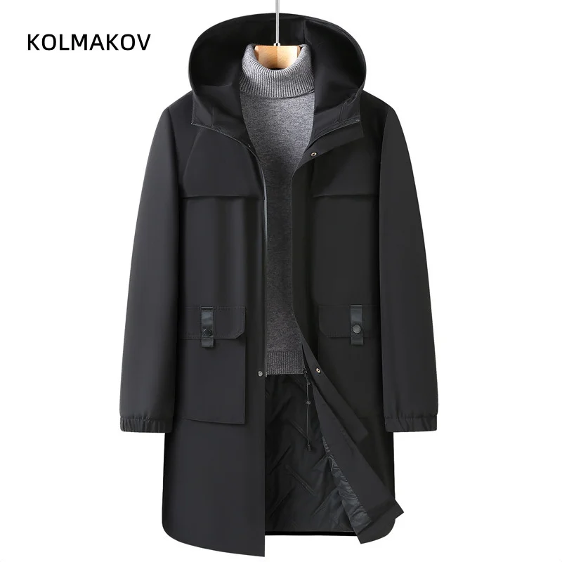 2024 new arrival winter jacket fashion hooded Parka Coat Men thicken Warm Mens Classic Windproof Male Parkas XL-8XL