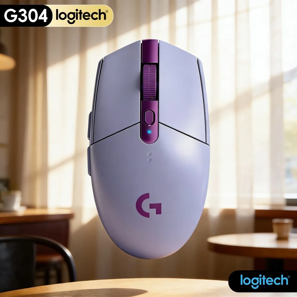 Logitech G304 LIGHTSPEED Wireless Gaming Mouse 2.4G Freedom Remove Cable Mess On Your Home Office Desktop