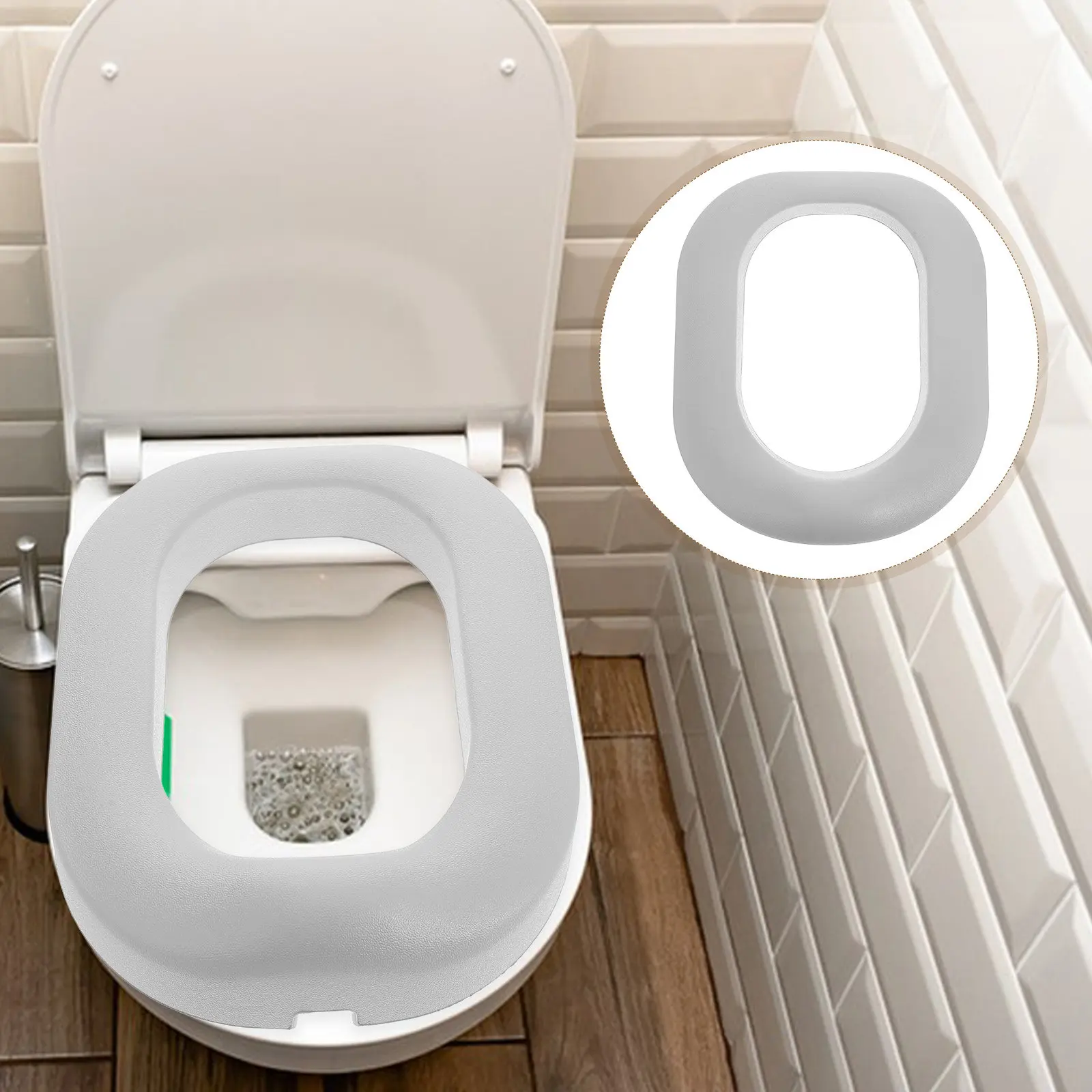 PU Cushion Kids Toilet Training Ladder Soft Comfortable Detachable Potty Seat Toddler Children Bathroom Seat Accessory