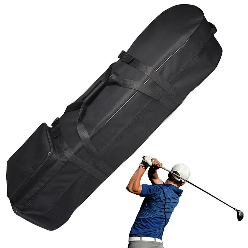 

Golf Travel Bag With Wheels 900D Oxford Thickened Golf Travel Case For Golf Waterproof Golf Bag Protective Cover Golf Club Carry