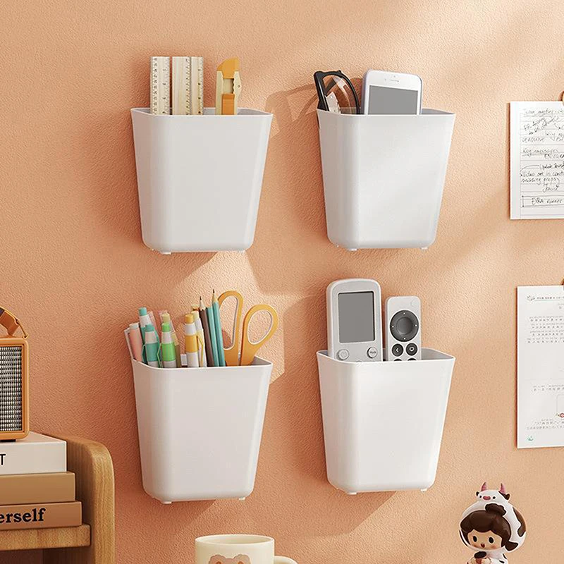 Mir de Rangement Mural Non Perforé, Boîte de Rangement Télécommandée non Recouverte, de Proximité Domestique, pour Chambre à Coucher, 1 Pièce