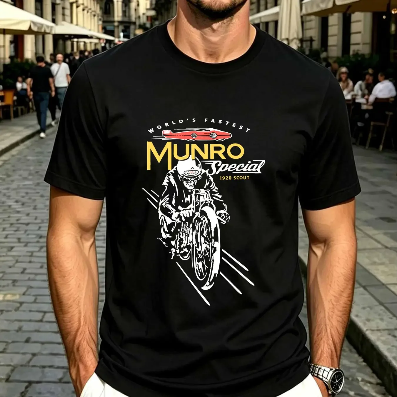 washed T Shirt NATIONAL MOTORCYCLE MUSEUM Anamosa Iowa XL Munro Special 1920 Scout vintage Washed Soft Top For Everyday Wear