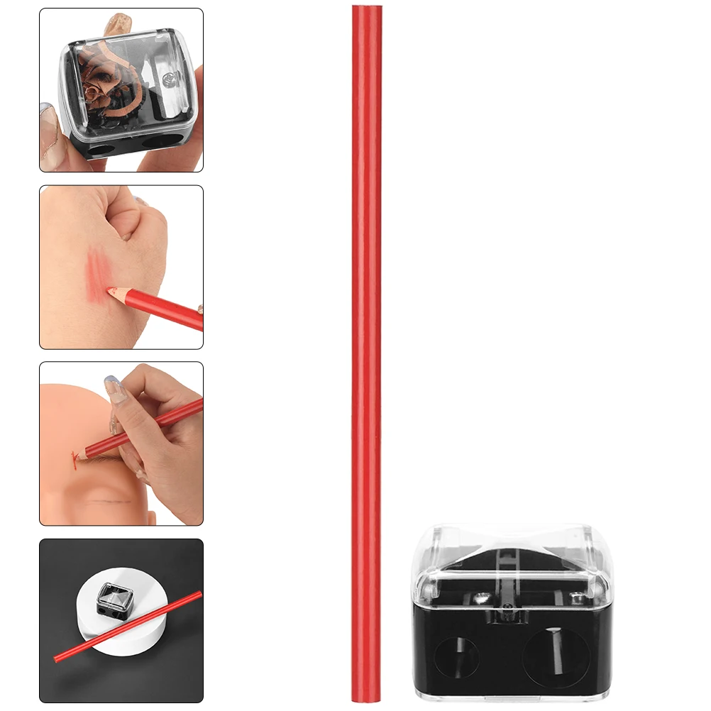 Houten wenkbrauwpotlood Donkerbruin Waterdichte tatoeages Pennen Draagbare make-upaccessoires Brow Longwear Natuurlijk effect