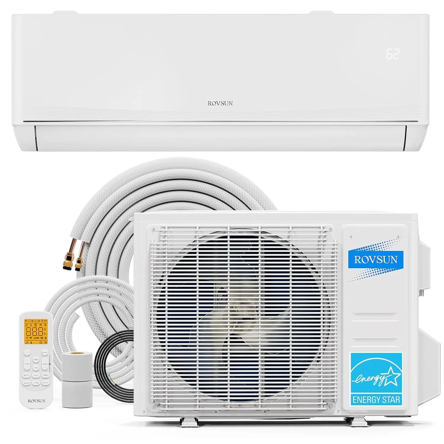 18,000 BTU Mini Split AC/Heating System with Inverter, 23 SEER2 Energy Saving 230V Ductless Split-System Air, Custom