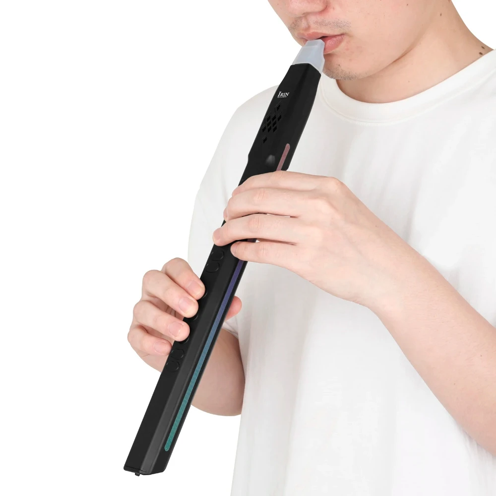 IRIN S55 saxofón electrónico Mini inalámbrico Bluetooth flauta eléctrica 13 tonos incorporados instrumentos de viento de madera profesionales