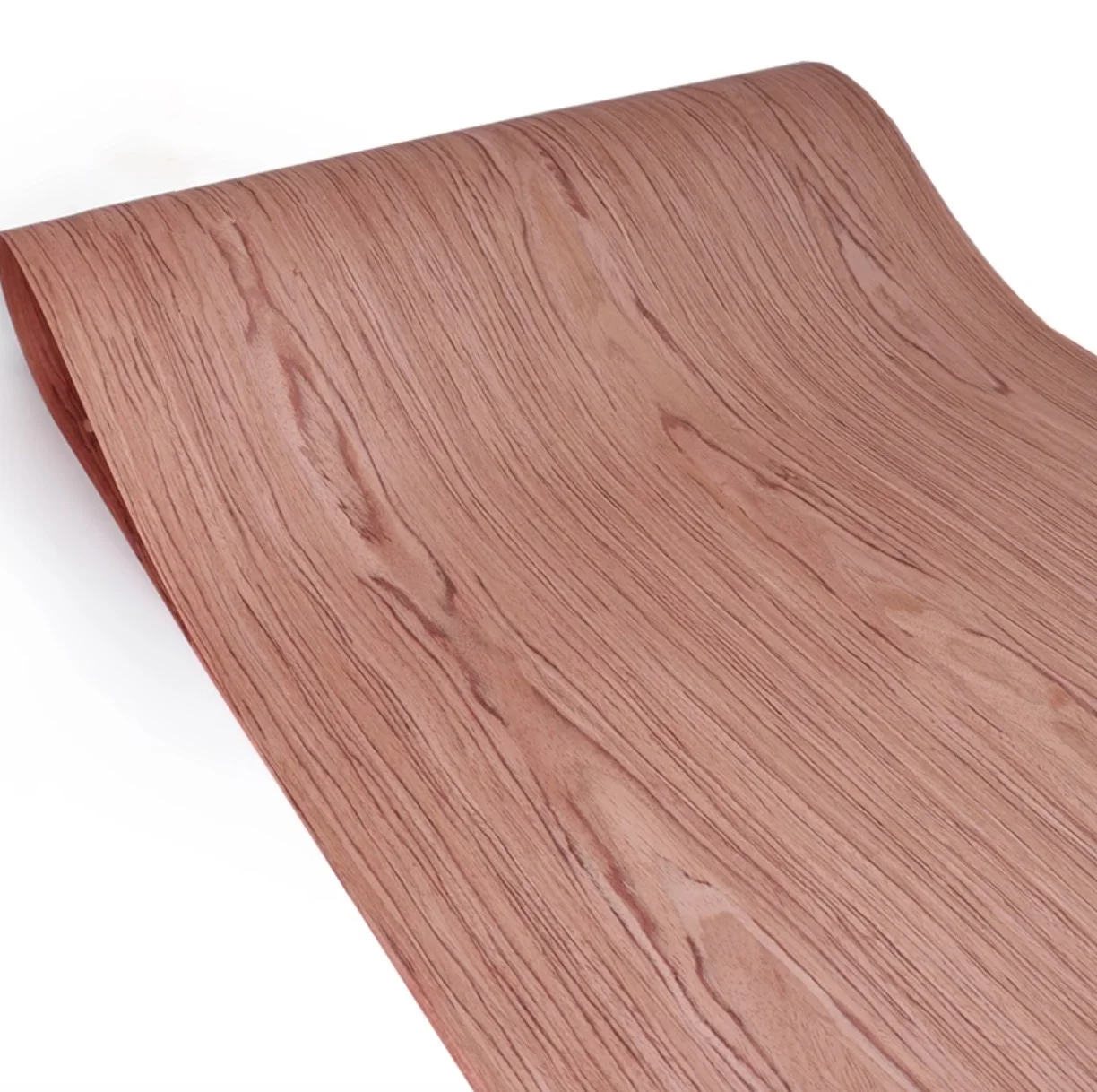 Length:2.5meters width:58cm Thickness:0.25mm Technology Red Rose Wood Veneer Pear Straight Grain Wood Peel