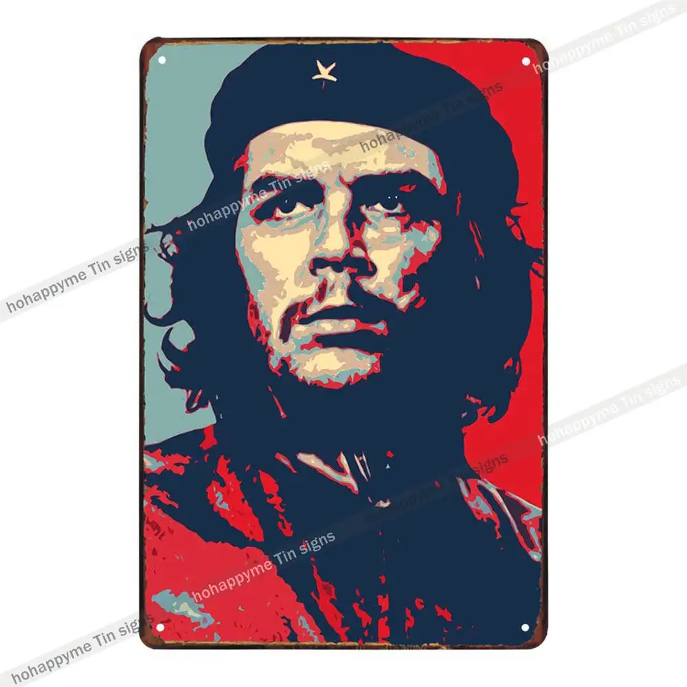 Communism Che Guevara Vintage Poster Metal Sign Retro Industrial Decor Bar Pub Club Man Cave Wall Decortaion 30X20cm
