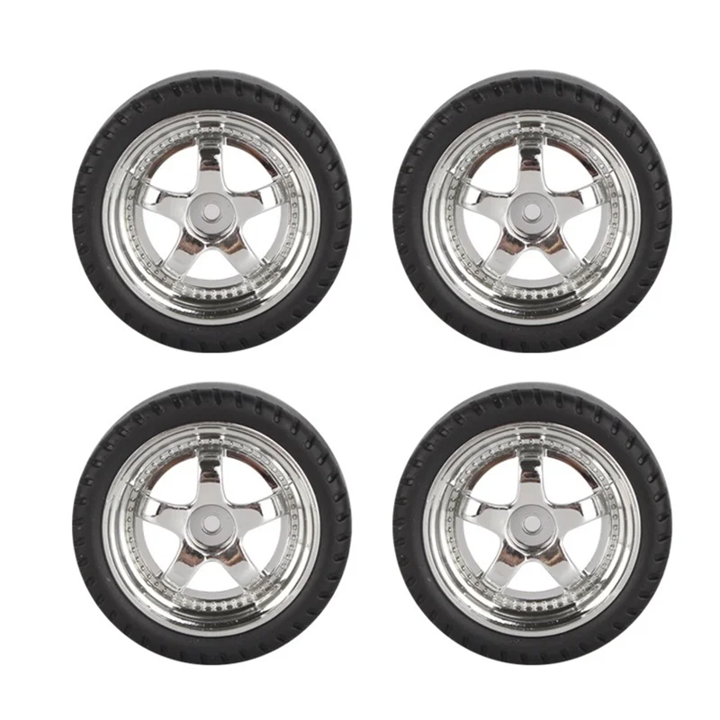 4Pcs 33mm RC Drift Tire Wheel Hard Tyre for LDRC AE86 A86 A86P LD1801 1/18 RC Car Upgrade Parts Accessories,1