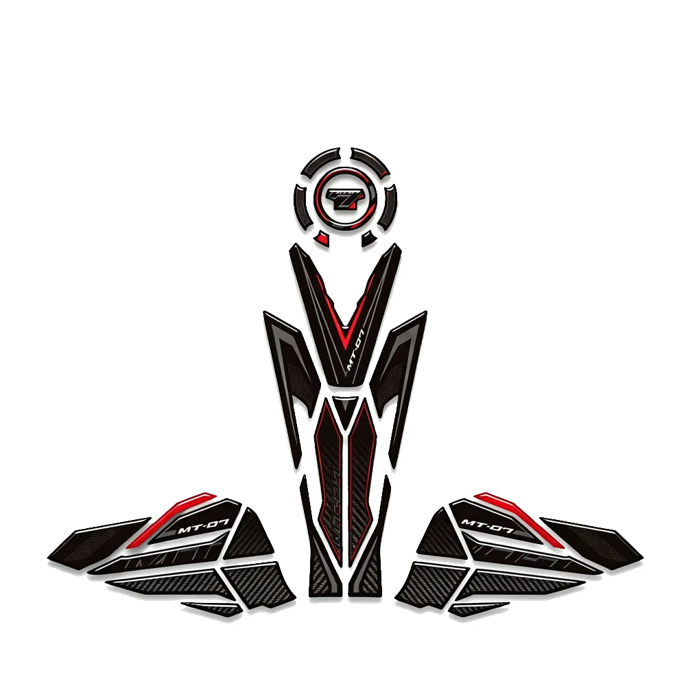 Tank Pad Protector Anti Slip Waterproof Sticker Compatible With MT 07 MT07 Motorcycle Fuel Tank Decal 2025 2026