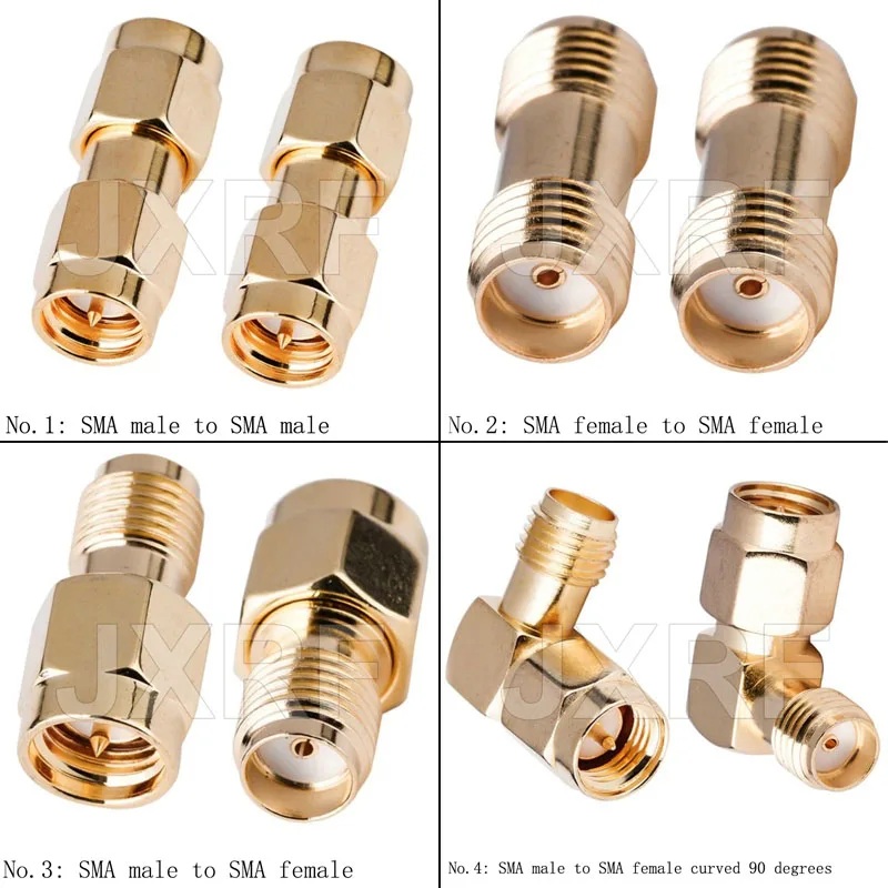 JXRF Connector Rf Coaxial Rf Adapter SMA To SMA BNC UHF/PL259 SO239 N-Type F Applied To Electrician And Electrician D2