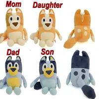 Bluey Plush Toys 25cm !!!Soft Stuffed Dolls Anime Figure A Happy Family Decorations Cartoon Throw Pillows Birthday Gift!