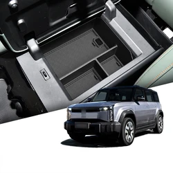 For Chery Jaecoo 6 J6 ICAR 03 24-25 ABS Black Car Center Console Lower Central Armrest Storage Box Storage Interior Accessories