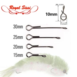 20pcs/pack 15mm-20mm-25mm-30mm articulated fish spine finesse changer multi-jointed articulated streamers fly tying accessories