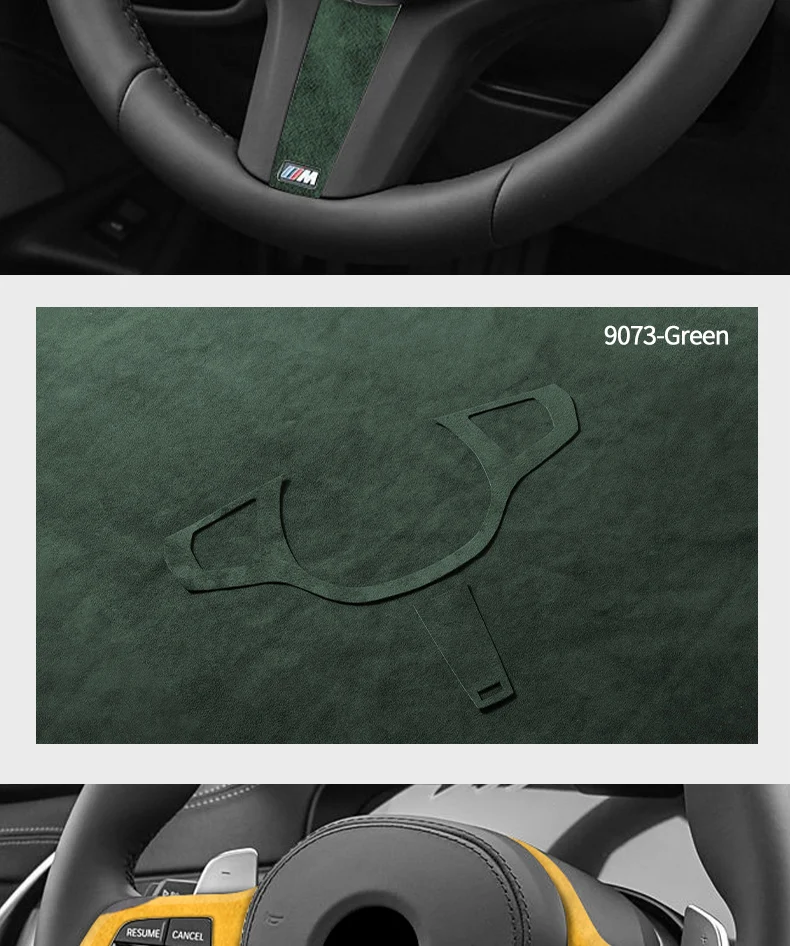 Aus Alcantara Gefertigt für Neue BMW-Serie Passend für G-Chassis Auto-Lenkrad-Zierleiste Premium-Innenraum-Tuning-Zubehör – Detail 11