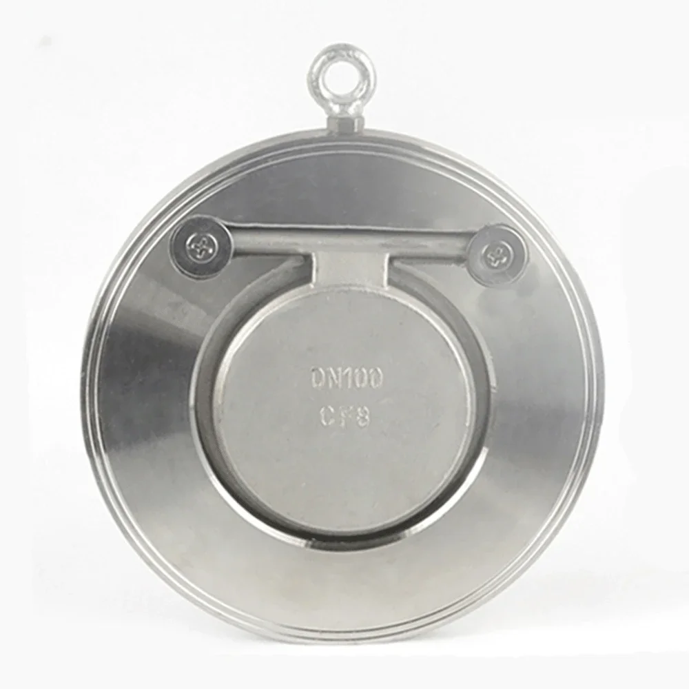 

DN25/32/40/50-300 304 Stainless Steel H74W-16P Wafer Type Non-Return One Way Check Valve Plate Swing Baffle