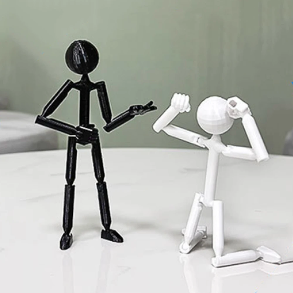 

Multi-Jointed Multi Joint Stickman Toy Movable 3D Printing 3D Printed Mannequin Novelty Action Figure Stickman Assembled Robot
